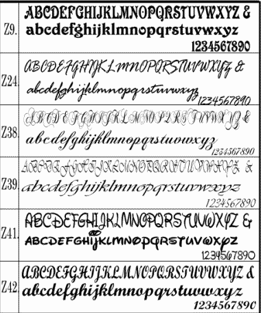 字体集 フォント集 ウェルカムボードのアルカイック